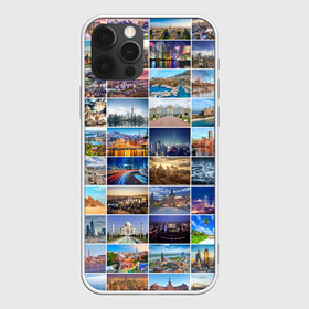 Чехол для iPhone 12 Pro с принтом Туризм (10х10) в Курске, силикон | область печати: задняя сторона чехла, без боковых панелей | азия | берлин | вегас | венеция | воспоминания | города | достопримечательности | европа | египет | калифорния | каникулы | лондон | милан | москва | ностальгия | нью йорк | отдых | отпуск | память