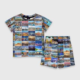 Детский костюм с шортами 3D с принтом Туризм (10х10) в Курске,  |  | азия | берлин | вегас | венеция | воспоминания | города | достопримечательности | европа | египет | калифорния | каникулы | лондон | милан | москва | ностальгия | нью йорк | отдых | отпуск | память