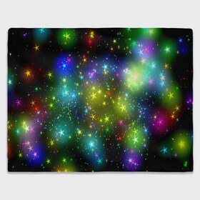 Плед 3D с принтом Звёзды в Курске, 100% полиэстер | закругленные углы, все края обработаны. Ткань не мнется и не растягивается | вселенная | галактика | звезды