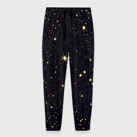Мужские брюки 3D с принтом Stars в Курске, 100% полиэстер | манжеты по низу, эластичный пояс регулируется шнурком, по бокам два кармана без застежек, внутренняя часть кармана из мелкой сетки | вселенная | галактика | звезды