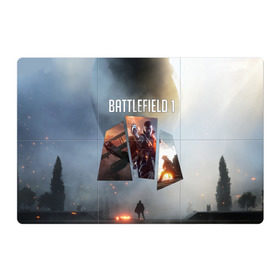Магнитный плакат 3Х2 с принтом Battlefield 1 в Курске, Полимерный материал с магнитным слоем | 6 деталей размером 9*9 см | battlefield | батла | батлфилд