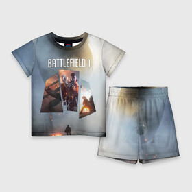 Детский костюм с шортами 3D с принтом Battlefield 1 в Курске,  |  | battlefield | батла | батлфилд