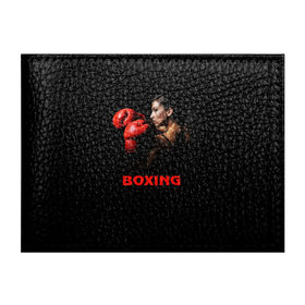 Обложка для студенческого билета с принтом BOXING в Курске, натуральная кожа | Размер: 11*8 см; Печать на всей внешней стороне | Тематика изображения на принте: бокс. box | боксёр | боксёрские перчатки | единоборства | спорт