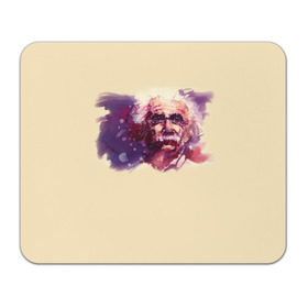 Коврик прямоугольный с принтом Альберт Эйнштейн (Art) в Курске, натуральный каучук | размер 230 х 185 мм; запечатка лицевой стороны | Тематика изображения на принте: акварель | живопись | прикол | студент | эйнштейн