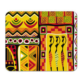 Коврик прямоугольный с принтом Африка в Курске, натуральный каучук | размер 230 х 185 мм; запечатка лицевой стороны | орнамент | этнический | этно | яркий