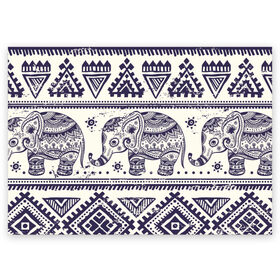 Поздравительная открытка с принтом Африка в Курске, 100% бумага | плотность бумаги 280 г/м2, матовая, на обратной стороне линовка и место для марки
 | орнамент | слон | этно