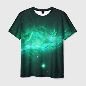 Мужская футболка 3D с принтом Вселенная в Курске, 100% полиэфир | прямой крой, круглый вырез горловины, длина до линии бедер | 3д | вселенная | гравитация | звезда | космос | новая