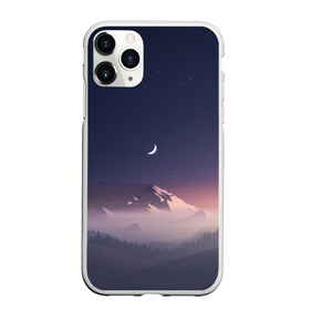 Чехол для iPhone 11 Pro матовый с принтом Ночное небо в Курске, Силикон |  | mountains | sky | space | астрономия | горы | космос | небо | ночное небо