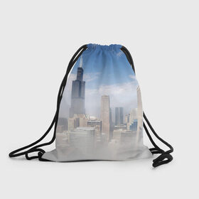 Рюкзак-мешок 3D с принтом Chicago в Курске, 100% полиэстер | плотность ткани — 200 г/м2, размер — 35 х 45 см; лямки — толстые шнурки, застежка на шнуровке, без карманов и подкладки | 
