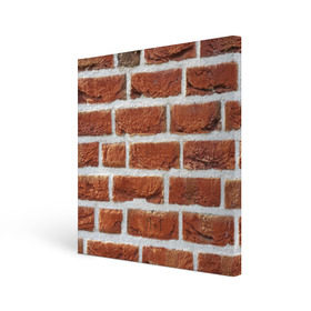 Холст квадратный с принтом старая кирпичная стена в Курске, 100% ПВХ |  | Тематика изображения на принте: камни | кирпич | постройка | стена | стройка | цемент
