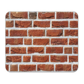 Коврик для мышки прямоугольный с принтом старая кирпичная стена в Курске, натуральный каучук | размер 230 х 185 мм; запечатка лицевой стороны | камни | кирпич | постройка | стена | стройка | цемент