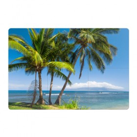 Магнитный плакат 3Х2 с принтом Пальмы в Курске, Полимерный материал с магнитным слоем | 6 деталей размером 9*9 см | море | отдых | отпуск | пальмы | пляж | солнце | туризм
