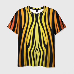 Мужская футболка 3D с принтом Зебра в Курске, 100% полиэфир | прямой крой, круглый вырез горловины, длина до линии бедер | 