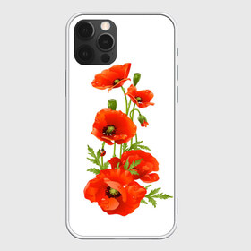 Чехол для iPhone 12 Pro Max с принтом Маки в Курске, Силикон |  | field | flowers | poppies | poppy | red | wild | красные | мак | маки | поле | полевые | цветы