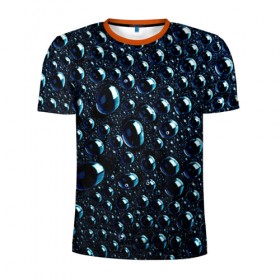 Мужская футболка 3D спортивная с принтом Волшебные пузырики в Курске, 100% полиэстер с улучшенными характеристиками | приталенный силуэт, круглая горловина, широкие плечи, сужается к линии бедра | 
