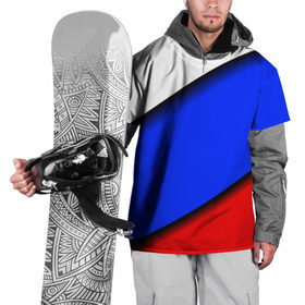 Накидка на куртку 3D с принтом Российский флаг в Курске, 100% полиэстер |  | Тематика изображения на принте: косой | наклонный | триколор