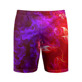 Мужские шорты 3D спортивные с принтом Огненная стихия в Курске,  |  | Тематика изображения на принте: дым | пламя | цветок | яркий