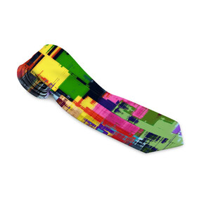Галстук 3D с принтом Взрыв красок в Курске, 100% полиэстер | Длина 148 см; Плотность 150-180 г/м2 | абстракция | краски | радуга | узор | цвета