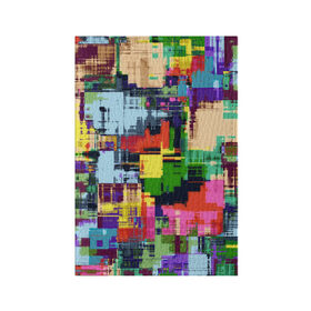 Обложка для паспорта матовая кожа с принтом Взрыв красок в Курске, натуральная матовая кожа | размер 19,3 х 13,7 см; прозрачные пластиковые крепления | Тематика изображения на принте: абстракция | краски | радуга | узор | цвета