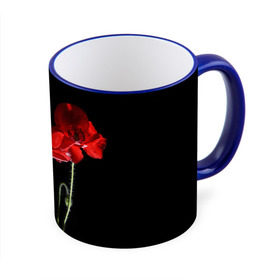 Кружка 3D с принтом Маки в Курске, керамика | ёмкость 330 мл | background | black | flowers | poppies | poppy | red | wild | красные | мак | маки | полевые | фон | цветы | черный