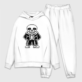 Мужской костюм хлопок OVERSIZE с принтом Sans Undertale в Курске,  |  | black white | good jokes | sans | undertale