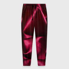 Мужские брюки 3D с принтом Текстура в Курске, 100% полиэстер | манжеты по низу, эластичный пояс регулируется шнурком, по бокам два кармана без застежек, внутренняя часть кармана из мелкой сетки | бордовый | роза | текстура | ткань | узор | цвет