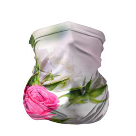 Бандана-труба 3D с принтом Алые розы в Курске, 100% полиэстер, ткань с особыми свойствами — Activecool | плотность 150‒180 г/м2; хорошо тянется, но сохраняет форму | аромат | букет | вазон | великолепие | краски | красота | куст | нежность | природа | растения | розы | украшение | фауна | цветник | цветы