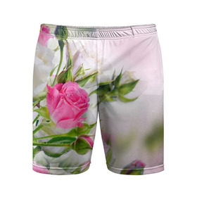 Мужские шорты 3D спортивные с принтом Алые розы в Курске,  |  | Тематика изображения на принте: аромат | букет | вазон | великолепие | краски | красота | куст | нежность | природа | растения | розы | украшение | фауна | цветник | цветы