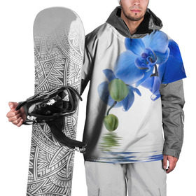 Накидка на куртку 3D с принтом Веточка орхидеи в Курске, 100% полиэстер |  | ветка | красота | нежность | орхидея | природа | растение | фауна | цветок | цветы