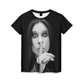 Женская футболка 3D с принтом Ozzy Osbourne в Курске, 100% полиэфир ( синтетическое хлопкоподобное полотно) | прямой крой, круглый вырез горловины, длина до линии бедер | Тематика изображения на принте: rock | знаменитость | оззи осборн | рок | рок группа | рок звезда | рок музыка