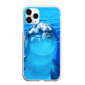 Чехол для iPhone 11 Pro матовый с принтом Дельфин в Курске, Силикон |  | Тематика изображения на принте: вода | дельфин | море | отдых | отпуск | подводный мир | туризм