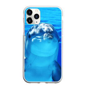 Чехол для iPhone 11 Pro Max матовый с принтом Дельфин в Курске, Силикон |  | Тематика изображения на принте: вода | дельфин | море | отдых | отпуск | подводный мир | туризм