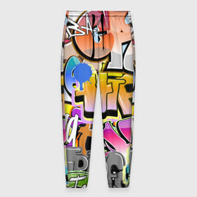 Мужские брюки 3D с принтом Пикассо из будущего в Курске, 100% полиэстер | манжеты по низу, эластичный пояс регулируется шнурком, по бокам два кармана без застежек, внутренняя часть кармана из мелкой сетки | искусство | радуга | улицы