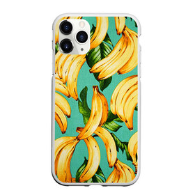 Чехол для iPhone 11 Pro Max матовый с принтом Банан в Курске, Силикон |  | Тематика изображения на принте: banana | банан | бананы | паттерн