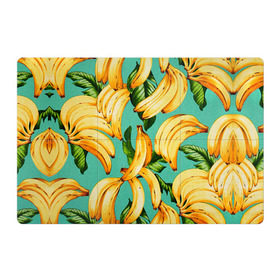 Магнитный плакат 3Х2 с принтом Банан в Курске, Полимерный материал с магнитным слоем | 6 деталей размером 9*9 см | banana | банан | бананы | паттерн