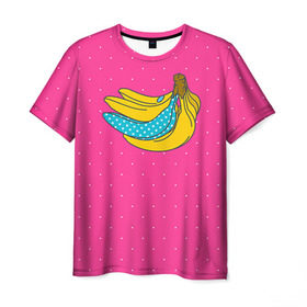 Мужская футболка 3D с принтом Банан 2 в Курске, 100% полиэфир | прямой крой, круглый вырез горловины, длина до линии бедер | banana | fashion | банан | бананы | мода