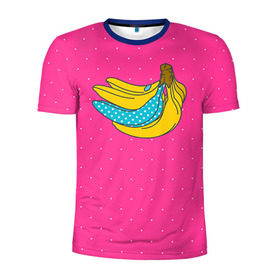 Мужская футболка 3D спортивная с принтом Банан 2 в Курске, 100% полиэстер с улучшенными характеристиками | приталенный силуэт, круглая горловина, широкие плечи, сужается к линии бедра | banana | fashion | банан | бананы | мода