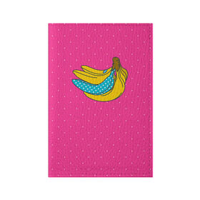 Обложка для паспорта матовая кожа с принтом Банан 2 в Курске, натуральная матовая кожа | размер 19,3 х 13,7 см; прозрачные пластиковые крепления | Тематика изображения на принте: banana | fashion | банан | бананы | мода