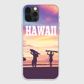 Чехол для iPhone 12 Pro Max с принтом HAWAII 3 в Курске, Силикон |  | Тематика изображения на принте: hawaii | гаваи | лето | океан | отдых | пальмы | пляж | серф