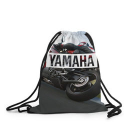 Рюкзак-мешок 3D с принтом Yamaha 4 в Курске, 100% полиэстер | плотность ткани — 200 г/м2, размер — 35 х 45 см; лямки — толстые шнурки, застежка на шнуровке, без карманов и подкладки | Тематика изображения на принте: yamaha