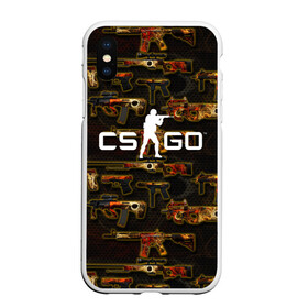 Чехол для iPhone XS Max матовый с принтом CS GO в Курске, Силикон | Область печати: задняя сторона чехла, без боковых панелей | Тематика изображения на принте: cs | cs go | csgo | go | го | контр страйк | контра | кс | кс го | ксго | спецназ | террористы