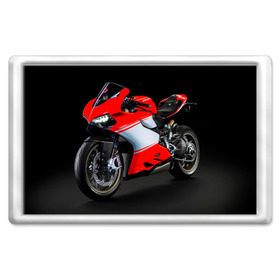 Магнит 45*70 с принтом Ducati в Курске, Пластик | Размер: 78*52 мм; Размер печати: 70*45 | ducati | мото | мотоцикл | скорость