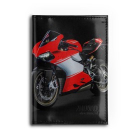 Обложка для автодокументов с принтом Ducati в Курске, натуральная кожа |  размер 19,9*13 см; внутри 4 больших “конверта” для документов и один маленький отдел — туда идеально встанут права | Тематика изображения на принте: ducati | мото | мотоцикл | скорость