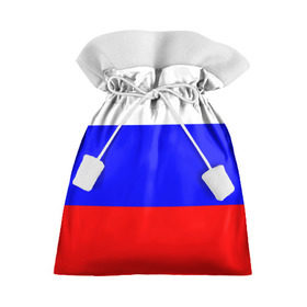 Подарочный 3D мешок с принтом Россия в Курске, 100% полиэстер | Размер: 29*39 см | народный | россия | русский | страны | триколор | флаг