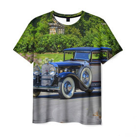 Мужская футболка 3D с принтом Cadillac в Курске, 100% полиэфир | прямой крой, круглый вырез горловины, длина до линии бедер | cadillac | авто | автомобиль | кадиллак | ретро