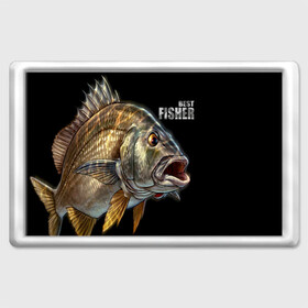 Магнит 45*70 с принтом Лучший рыбак в Курске, Пластик | Размер: 78*52 мм; Размер печати: 70*45 | background | best fisherman | black | fish | fishing | лучший рыбак | рыба | рыбалка | фон | черный
