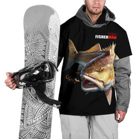 Накидка на куртку 3D с принтом Лучший рыбак в Курске, 100% полиэстер |  | background | best fisherman | black | fish | fishing | лучший рыбак | рыба | рыбалка | фон | черный