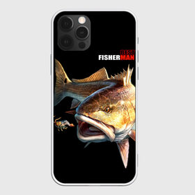 Чехол для iPhone 12 Pro Max с принтом Лучший рыбак в Курске, Силикон |  | Тематика изображения на принте: background | best fisherman | black | fish | fishing | лучший рыбак | рыба | рыбалка | фон | черный