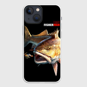 Чехол для iPhone 13 mini с принтом Лучший рыбак в Курске,  |  | background | best fisherman | black | fish | fishing | лучший рыбак | рыба | рыбалка | фон | черный