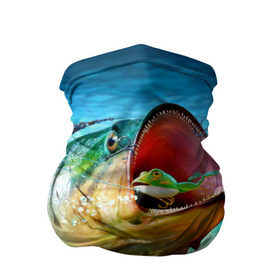 Бандана-труба 3D с принтом Лучший рыбак в Курске, 100% полиэстер, ткань с особыми свойствами — Activecool | плотность 150‒180 г/м2; хорошо тянется, но сохраняет форму | крючок | лягушка | наживка | рыба